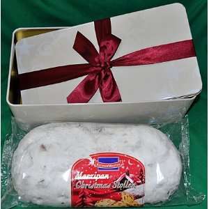 Kuchen Meister Marzipan Stollen Gift Tin with Bow   750g/26.5 oz