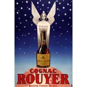  COGNAC ROUYER DRINK MAISON 1801 VINTAGE POSTER REPRO
