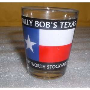    BILLY BOBS FORT WORTH TX STOCKYARD SHOTGLASS: Kitchen & Dining