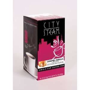  City Steam 17603 Caramel Vanilla Cream Single Cup Coffee 