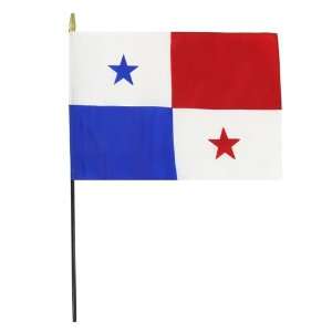  Panama 8 x 12 Stick Flag: Patio, Lawn & Garden