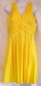 Calvin Klein Sunray Yellow Grecian Style Sun Dress NWT Sundress Cool 