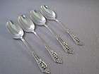 Wallace ROSE POINT Sterling Silver Teaspoons Heavy Wt 31 grams each 