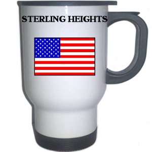  US Flag   Sterling Heights, Michigan (MI) White Stainless 