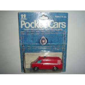   Cars Chevrolet Chevy Emergency Van Red No. 207 F22 Made in Japan Toys