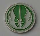 Star Wars Green/Grey Jedi Order Emblem Enamel Pin Badge