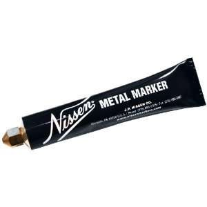  Nissen MMBKM Black Metal Ball Point Marker, 1/8 Tip 