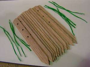 Garden Plant Stakes, Markers, 8 Long Pointed w/Holes  