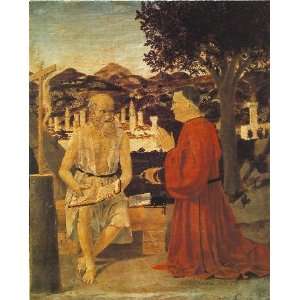   name St Jerome and a Donor, by Piero della Francesca