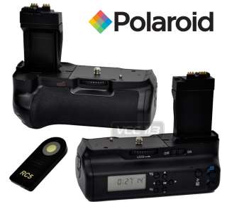   BATTERY GRIP LCD IR REMOTE INTERVALOMETER FOR CANON 600D T3i BG E8 RC5