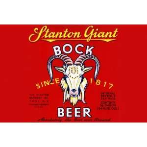  Stanton Giant Bock Beer 16X24 Canvas