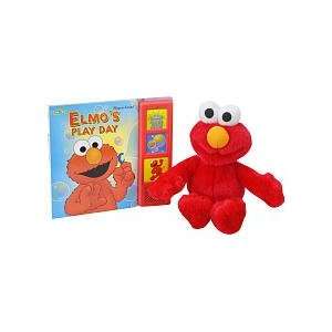  Elmos Play Day   Book Box and Plush Doll Gift Set Toys 