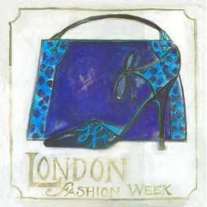    London Fashion Week, Leopard Shoes Poster Print: Home & Kitchen
