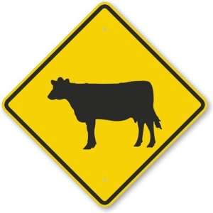  Cattle Symbol Aluminum Sign, 24 x 24