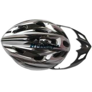   Helmet Black with Silver PVC EPS Bicycle Cycling Riding sport  