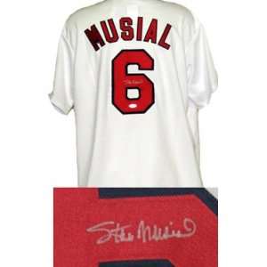  Stan Musial St. Louis Cardinals Autographed Jersey: Sports 