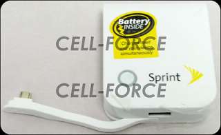 NEW OEM SPRINT PORTABLE CHARGER POWER PACK PGU3939 V BUILT IN MICRO 