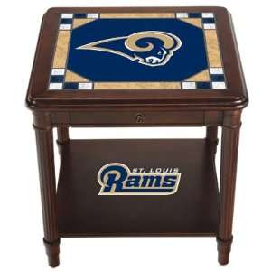  St. Louis Rams Stained Glass End Table