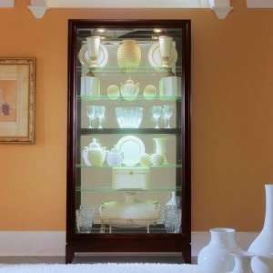  Pulaski Keepsakes Chocolate Cherry Curio Cabinet/Display 