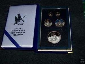 Alaska Mint 1996 Caribou Proof Set .999 Silver RARE  