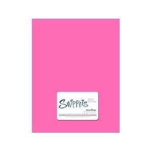 Paper Accents Cardstock 8.5x11 5pc Snippets Smooth Bubblegum  65lb