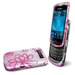  SQUIGGLY FLOWER FACE PLATE CASE for BB TORCH PHONE 9800 