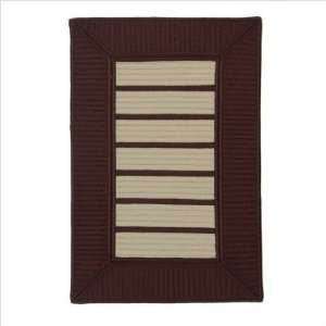  Simply Home Centerfield Chocolate Braided Rug Size Square 