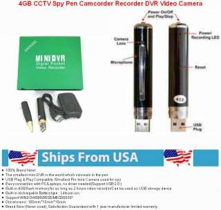 4GB CCTV Spy Pen Camcorder Recorder DVR Video Camera  