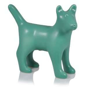   Dog Figure Ceramic Cremation Urn (shown in jade): Patio, Lawn & Garden