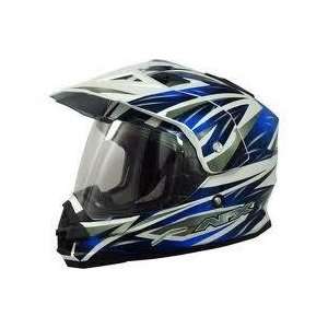  AFX FX 39 Dual Sport Motorcycle Helmet Blue Multi XXXL 3XL 