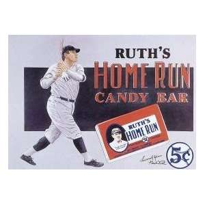  Babe Ruth Candy Bar Metal Sign *: Sports & Outdoors