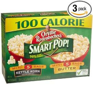 Orville Redenbacher Smart Pop Variety Pack   Kettle Korn & Butter, 10 