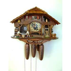 Schneider Cuckoo Clock, Cut out Dial, lighted, Model #8TM 1091/9 