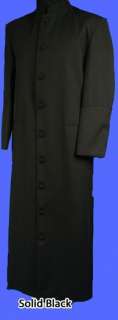 NEW Clergy Pastor Preacher Robe Cassock (Mens/Womens) ALL COLORS SIZES 