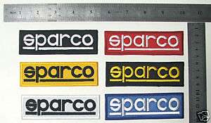 Sparco Bucket Seat Overall Suit Car Racing Patch Badge  
