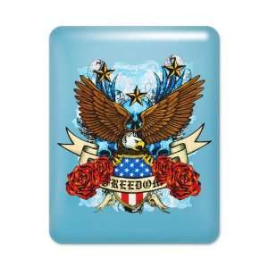  iPad Case Light Blue Freedom Eagle Emblem with United 
