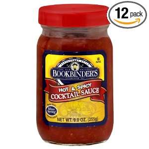 Bookbinders Sauce Hot & Spicy Cocktail, 9 Ounce (Pack of 12)  