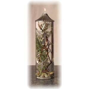  Large Cylinder Oil Candle Dragonflies 