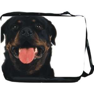  Rikki KnightTM Rottweiler Dog Design Messenger Bag   Book 