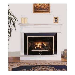 World Marketing GFN2815R The Newport Gas Fireplace in White:  