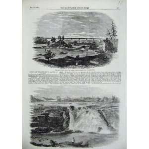   1856 Railway Canada Bridge River Chaudiere Water Falls