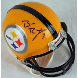 Ben Roethlisberger Autographed Mini Helmet   Auth Jsa  