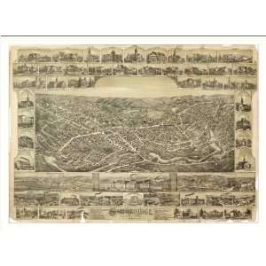  Historic Southbridge, Massachusetts, c. 1892 (M) Panoramic 