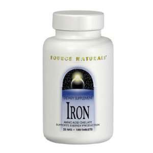 Iron Chelate 25 mg 250 Tablets by Source Naturals Health 