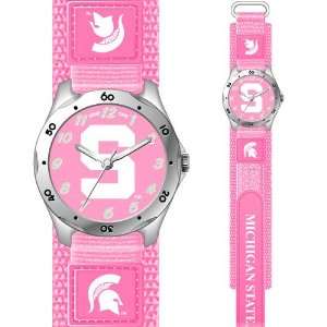    NCAA Michigan State Spartans Pink Girls Watch: Sports & Outdoors