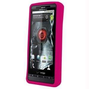  Silicone Cover for Motorola Droid X MB810   Hot Pink Cell 