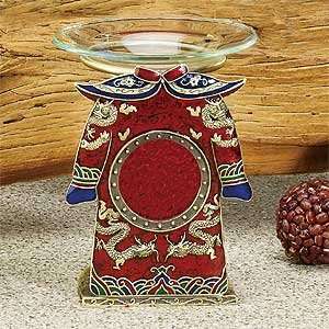  New Chinese Emperor Robe Metal Oil Aroma Therapy Burner 