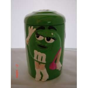  M&Ms Green Candy Jar New Sealed 