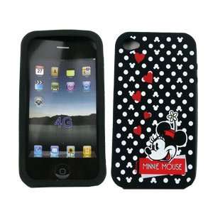   Disney Silicone Skin for iPhone 4, Minnie Mouse w/ Hearts Electronics