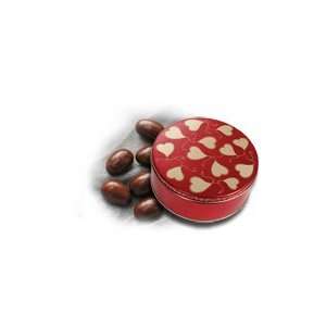 lb Almonds Covered in Sugar Free Milk Chocolate Tin   Sweet Hearts 